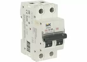 822000 - IEK ARMAT автоматический выкл. M10N 2P х-ка D 50А AR-M10N-2-D050 (1)