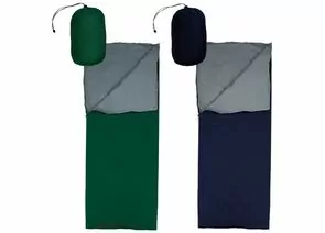 892542 - Спальный мешок-одеяло СМ001 (зелёный/серый+синий/серый) 102086 Ecos (1)