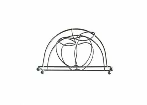 893295 - Подставка д/салфеток Яблоко-2 15*4*8см сталь хром (кратность 3!!!) 52-67 Мультидом (1)