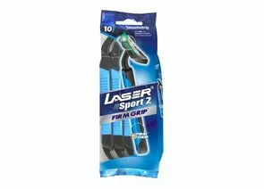 890492 - Станок для бритья мужской Лазер Спорт 2 3-лезв. однораз. 10шт Laser арт.0358 (1)