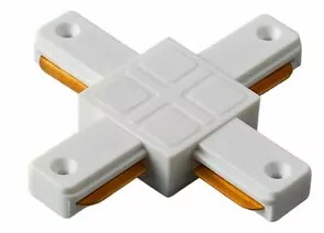 894843 - Ecola TRC5 Х-образный коннектор для шинопровода Белый TRC05WECT (1)