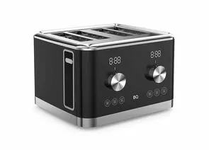897119 - Тостер T4000 1,6кВт,7реж,4 тоста,съемн лоток,LED-индик,разморозка/подогрев/отмена,черн BQ (1)