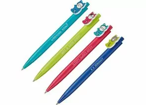 891636 - Ручка шариковая автоматическая M&G So Many Cats синяя (толщина линии 0.5 мм Арт.1775484 (1)