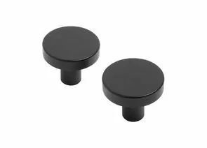 896946 - Ручка-кнопка мебельная Knob AP2401 BL мат. черн. 2шт (цена за пару (25, 250) StahlBuro (1)