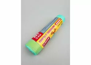 897233 - Мешки для мусора 35л/15шт,13мкм,ПНД,завязки,зелен,рулон,биораз,Уникальн технол,1431/ТС!!!/ Avikomp (1)