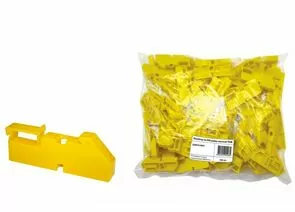 342720 - TDM изолятор на DIN рейку желтый (уп.100, цена за шт) SQ0810-0001 (1)