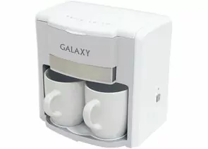 645325 - Кофеварка Galaxy GL-0708 белая, 750Вт, 2 чашки (объем 0,3л), съемн.многоразовый фильтр (1)