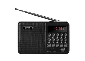 734941 - Perfeo радиоприемник цифровой PALM FM+ 87.5-108МГц/ MP3/ питание USB или 18650/ черный (i90-BL) (1)