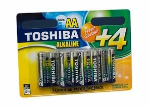 647501 - Элемент питанияToshiba LR6/316/AA 12/card (1)