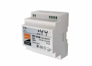 895448 - Jazzway блок питания 12V 4,5А, 60W, на DIN-рейку, пластик BSPS IP20 .5049963 (1)