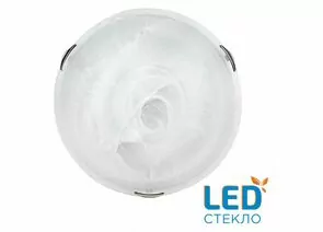 898632 - СОНЕКС 7601/DL SNOK SN св-к накл стекло/белое/хром LED 48W 4000K D405 IP20 LUFE (1)