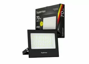 901151 - SUPERMAX прожектор св/д 70W(7000lm) SMD 6500К 6K 160x134x26 220-240V IP65 S_PR_LED_70 (1)