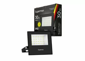 901153 - SUPERMAX прожектор св/д 30W(3000lm) SMD 6500К 6K 103x86x26 220-240V IP65 S_PR_LED_30 (1)