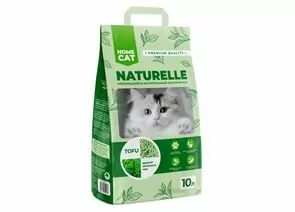 903859 - Наполнитель для кош.туалета растительный HOMECAT NATURELLE Зеленый чай 10л арт.88045 (1)