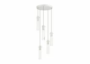 885904 - ODEON LIGHT 5058/25LB PENDANT ODL24 325 бел./прозр./мет/стекло Люстра LED 5x5W 3000K SCROW 90 (1)