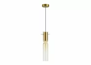 885911 - ODEON LIGHT 5058/5LA PENDANT ODL24 323 зол./янтарный/мет/стекло Подвес LED 5W 3000K SCROW 89 (1)