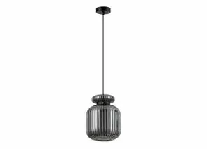 885963 - ODEON LIGHT 5042/1B PENDANT ODL24 309 чер./дымчатый/мет/стекло/эко.кожа Подвес E27 1x60W JUGI 93 (1)