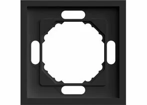907407 - Stekker ЭМИЛИ рамка СУ 1 мест. (PC), черный уголь, soft touch PFR00-5001-05 49858 (1)