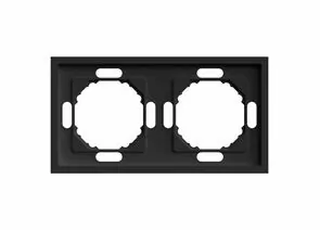 907408 - Stekker ЭМИЛИ рамка СУ 2 мест. (PC), черный уголь, soft touch PFR00-5002-05 49859 (1)