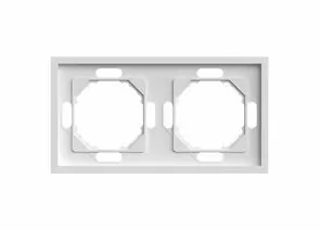 907433 - Stekker ЭМИЛИ рамка СУ 2 мест. (PC), белый фарфор, soft touch PFR00-5002-01 49885 (1)