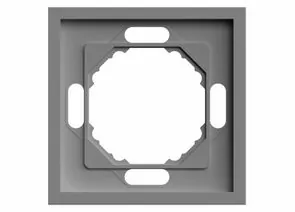 907457 - Stekker ЭМИЛИ рамка СУ 1 мест. (PC), платиново-серый, soft touch PFR00-5001-10 49962 (1)
