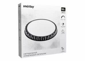 909482 - SmartBuy св-к св/д управляемый 100W(8000lm) 2K-4K-6K 490ммx85мм черный/белый IP20 SBL-DIM10-100W (1)