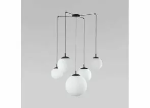 909734 - TK Lighting св-к подвес. 5x15W 800х800х2200 пластик черн/белый Esme 4791 (1)