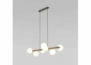 909735 - TK Lighting св-к подвес. 7x8W 900х280х1250 дерево белый/корич. Estera Wood 10272 (1)