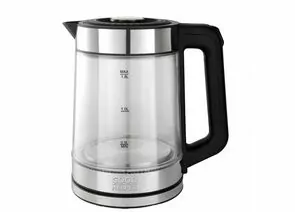 899266 - Чайник электр. GOODHELPER KPG-1801 (диск, 1,8л) 1,5кВт, двойной корпус, стекло + прозрачный пластик (1)
