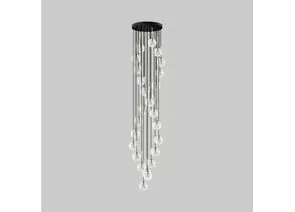 909697 - TK Lighting св-к подвес. 26x8W 620х620х2400 пластик золото/прозр./черн Aurora 10258 (1)