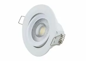 912148 - REXANT Св-к св/д встр. даунлайт поворотный Bagel 12W(960lm) 4000К 4K LED 90х90х41 613-002 (1)