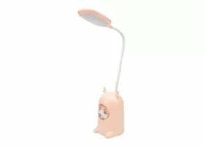 912544 - REXANT св-к настольный Click Lite 6W(525lm) 4000К 4K LED с ночником, RGB 370х190х85 Розовый 609-004 (1)