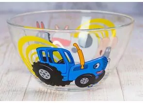 912757 - Салатник Синий трактор 13см, 450мл стекло (кратность 12шт!!!) МФК СТС130-1 (1)