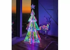 912923 - Uniel Фигура новогод. св/д Ёлка 125x54x60см 400LED радужный ULD-R502 220V XMAS TREE (1)