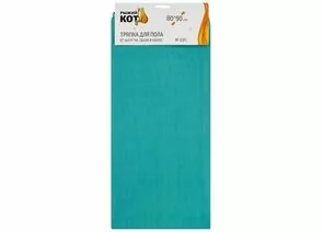 913388 - Тряпка для пола от шерсти и пыли 80*90см,микрофибра,зеленый,M-03FL,107932/ Рыжий кот (1)