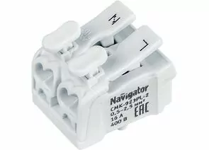 666696 - Navigator Клеммы монтажные NTC-CMK-923PL-2-50 2 полюса (50 шт/упак) 61690 (1)