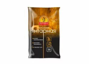 915467 - Янтарная кислота 20гр. (стимулятор корнеобразования, роста, восстановление почвы) Сам себе Агроном (1)