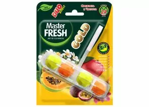 915472 - Подвесной блок для унитаза DUO EFFECT 5в1 формула GOLD ТРОПИК 1шт Master FRESH (1)