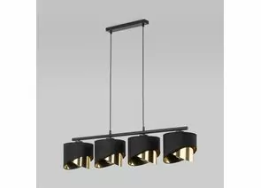 919743 - TK Lighting Св-к подвесной 4x40W E27 IP20 950x200x1100 зол/черн/ткань 4825 Grant Black a066422 (1)