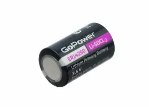 837707 - Элемент питания GoPower 14250 1/2AA PC1 Li-SOCl2 3.6V (1/10/500) (1)
