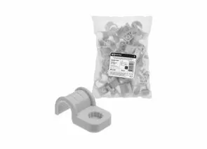 884700 - TDM скоба крепежная д/трубы d16мм односторон д/прям монтажа (уп 50шт,цена за шт)серая ПМ SQ0405-6001 (1)