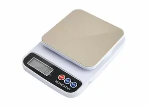 930034 - Весы кухон.эл. HomeStar HS-3014, до 5 кг, дел 1г, дисплей LCD, (2*ААА нет в компл) 109082 (1)
