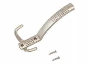 899547 - Крючок-вешалка мебельн 3-рожк StahlBuro 212A SN мат.никель В138*Ш68*Г62 ЕВРОПАКЕТ(200,50) (1)