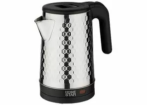929653 - Чайник электр. Homestar HS-1022 (диск 1,8л), 1,6кВт, свет.индикатор, нерж сталь, черный 109144 (1)
