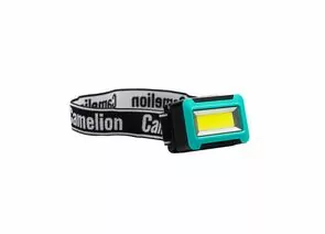 932348 - Camelion фонарь налобный LED5386 (3XAAA не в/к) COB LED 2W(130lm) 6500K 6K 3 реж, черный/пласт, (1)