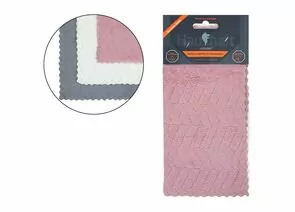 930900 - Салфетки из микрофибры 30*30см,220гр/м2,(3шт/уп),супервпитывающие,край волна,107934/ Leonord (1)