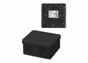 932768 - TDM Коробка распред. двухкомпонентная ОУ 70х70х40 6гермов.,черный IP66 ПМ (140!) SQ1401-2911 (1)