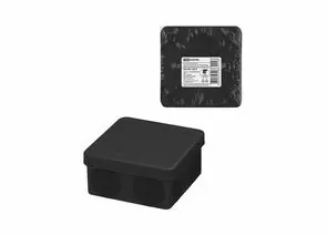 932769 - TDM Коробка распред. двухкомпонентная ОУ 80х80х40 8гермов, черный IP66 ПМ (120!) SQ1401-2912 (1)