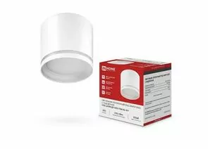 933148 - ASD/InHome св-к св/д накладной спот НПБ-ЦИЛИНДР-GХ53 TBM-NL-WH подсв. белый 80х80мм под лампу GX53 (1)