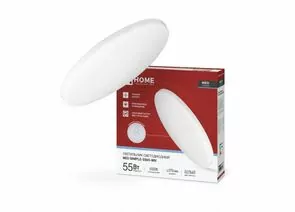 934199 - ASD/InHome св-к св/д декоративный 55W(4400lm) 6500K 6K 375x59мм белый IP40 NEO SIMPLE 0828 (1)